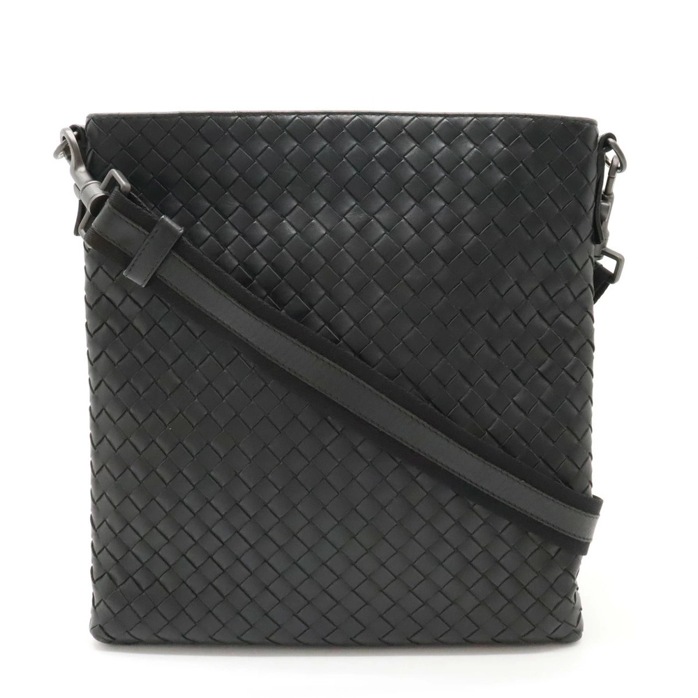 BOTTEGA VENETA Intrecciato Crossbody Bag Black